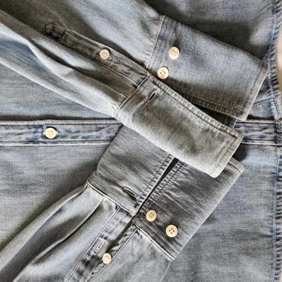 Frame Denim - Puff sleeve denim Voluminous top Size Medium. Excellent condition - Picture 7 of 10